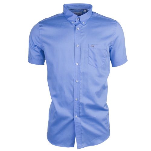 Mens Blue Branded S/s Shirt 71236 by Lacoste from Hurleys