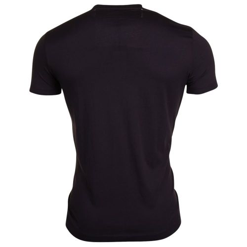 Mens Black Chest Logo S/s T Shirt 11010 by Armani Jeans from Hurleys
