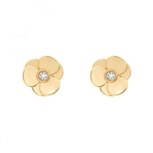 Womens Gold Preaa Flower Stud Earrings 15962 by Ted Baker from Hurleys
