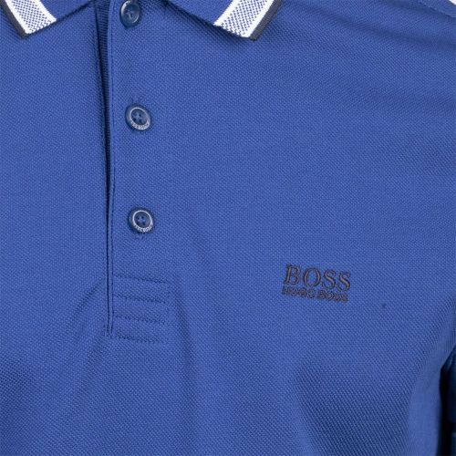 Athleisure Mens Bright Blue Paddy Regular Fit S/s Polo Shirt 99671 by BOSS from Hurleys