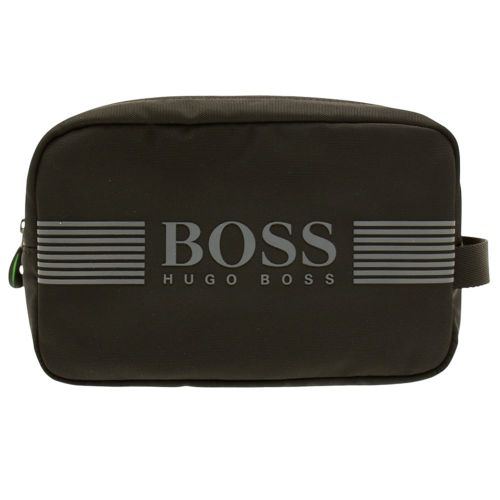 Green Mens Black Pixel Wash Bag 18829 by BOSS from Hurleys