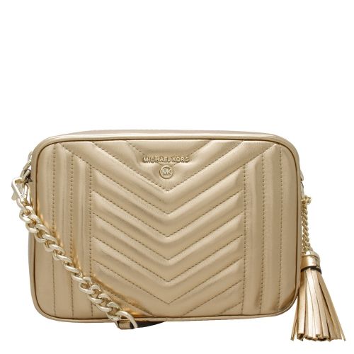 Womens Pale Gold Jet Set Quilted Camera Bag 52675 by Michael Kors from Hurleys