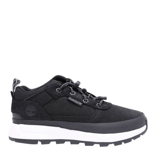 Youth Black Nubuck Field Trekker Low Trainers (31-35) 105983 by Timberland from Hurleys