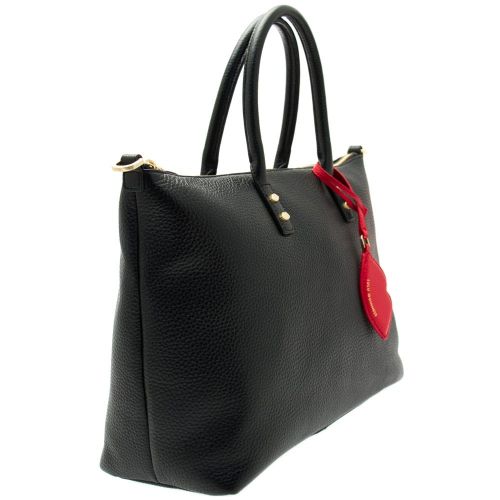 Womens Black Frances Leather Medium Tote Bag 49383 by Lulu Guinness from Hurleys