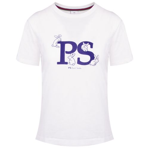 Womens White Rabbit S/s T Shirt 35710 by PS Paul Smith from Hurleys