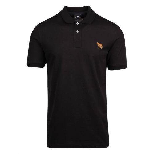Mens Black Scribble Zebra Slim Fit S/s Polo Shirt 76686 by PS Paul Smith from Hurleys