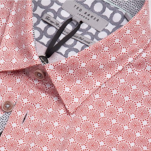 Mens Coral Modmo Dot S/s Shirt 28257 by Ted Baker from Hurleys