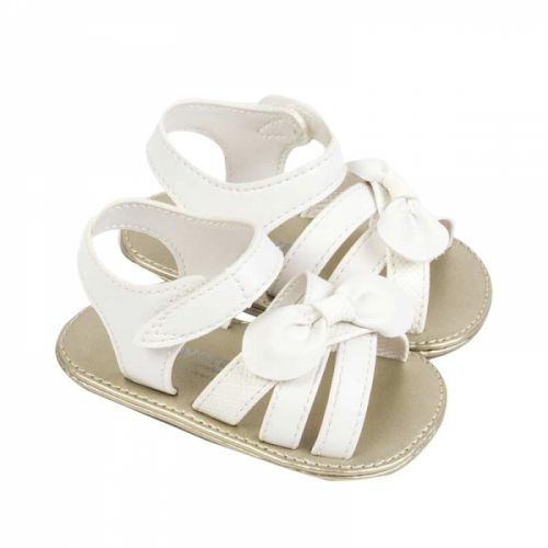 Baby White Bow Sandals (15-18) 58167 by Mayoral from Hurleys