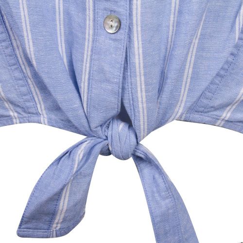 Womens Moderate Blue Relaxed Front Knot Shirt 90633 by Tommy Jeans from Hurleys