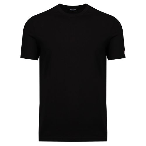 Mens Black Maple Leaf Box Arm S/s T Shirt 50394 by Dsquared2 from Hurleys