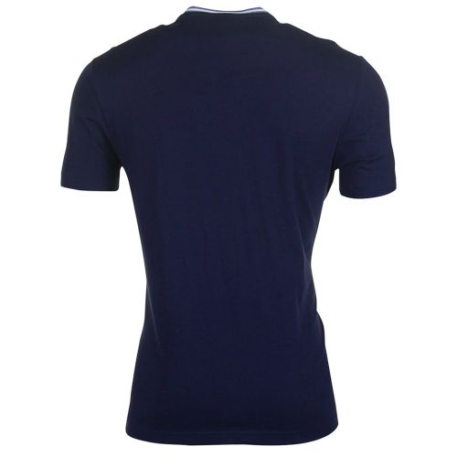 Mens Navy Taped Crew S/s Tee Shirt 71276 by Lacoste from Hurleys
