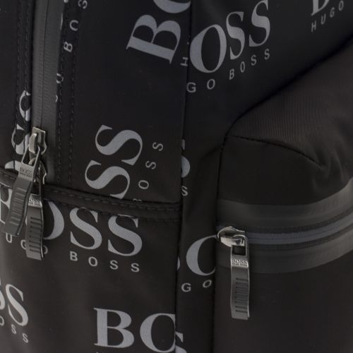Athleisure Mens Black Iconic Logo Backpack 34352 by BOSS from Hurleys
