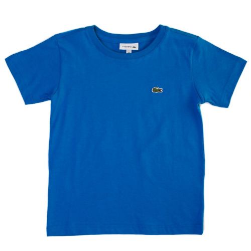Boys Blue Classic Crew S/s Tee Shirt 63971 by Lacoste from Hurleys
