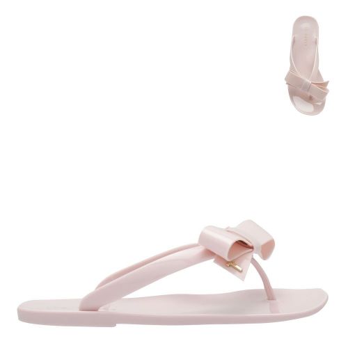 Womens Light Pink Bejouw Bow Jelly Flip Flops 87765 by Ted Baker from Hurleys