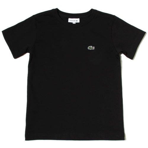 Boys Black Classic Crew S/s Tee Shirt (8yr+) 29460 by Lacoste from Hurleys