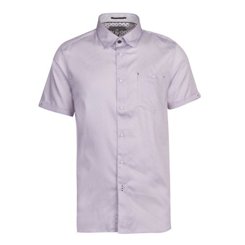 Mens Lilac Donald Geo Print S/s Shirt 43908 by Ted Baker from Hurleys