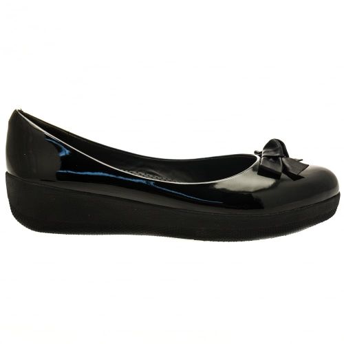 Womens Black Bow Superballerina™ 66902 by FitFlop from Hurleys