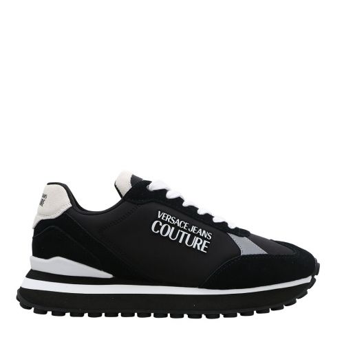 Mens Black/White Spyke Reflex Trainers 103790 by Versace Jeans Couture from Hurleys