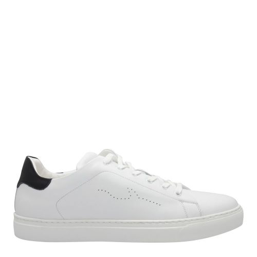 Mens White Shark Leather Trainers 82436 by Paul And Shark from Hurleys