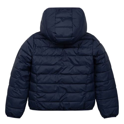 Girls Navy/Gold Reversible Padded Jacket 93298 by BOSS from Hurleys