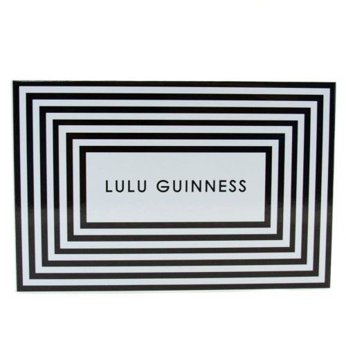 Womens Black Leila 50:50 Lip Leather Clutch Bag 66572 by Lulu Guinness from Hurleys