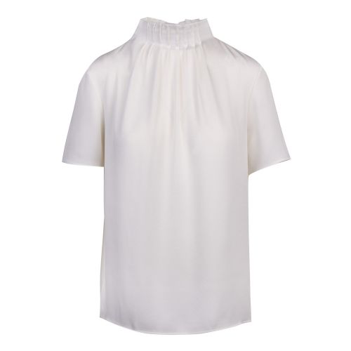 Womens White Luniaa Frill Detail Jersey Top 54884 by Ted Baker from Hurleys