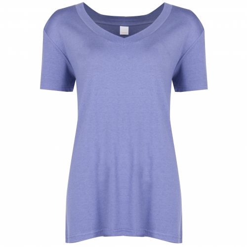 Casual Womens Blue Taover V Neck S/s T Shirt 34512 by BOSS from Hurleys