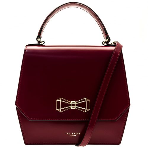 Womens Oxblood Gerri Geometric Bow Top Handle Bag 63013 by Ted Baker from Hurleys