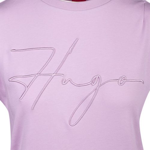 Womens Pink Neyle Script Jersey Dress 104325 by HUGO from Hurleys