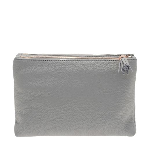 Womens Mid Grey Suzette Double Zip Crossbody Bag 25759 by Ted Baker from Hurleys