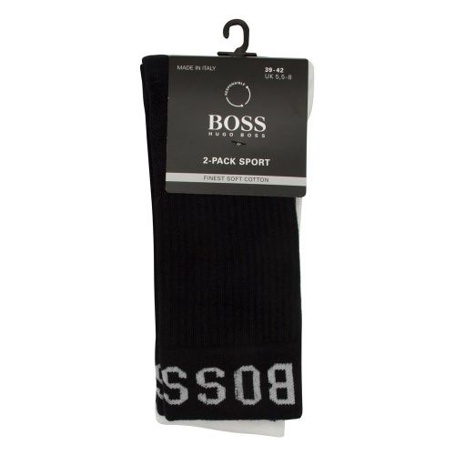 Mens Blue/White 2 Pack Sport Socks 88081 by BOSS from Hurleys