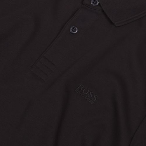 Athleisure Mens Black Pirol Regular Fit L/s Polo Shirt 45123 by BOSS from Hurleys
