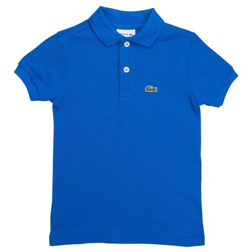Boys Hre Blue Branded S/s Polo Shirt 71339 by Lacoste from Hurleys