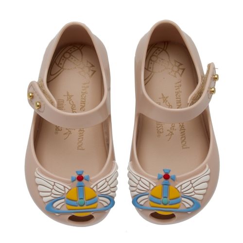 Vivienne Westwood Girls Pink Blush Mini Ultragirl 22 Wing Shoes (4-9) 44298 by Mini Melissa from Hurleys