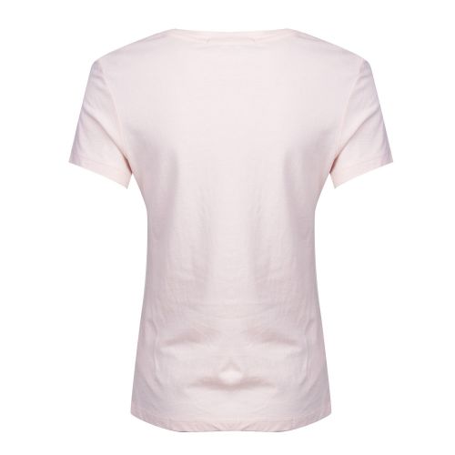 Womens Chintz Rose Institutional Logo Slim Fit S/s T Shirt 28888 by Calvin Klein from Hurleys