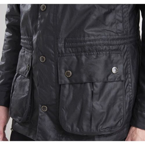 Mens Black Fog Waxed Parka 64643 by Barbour International from Hurleys