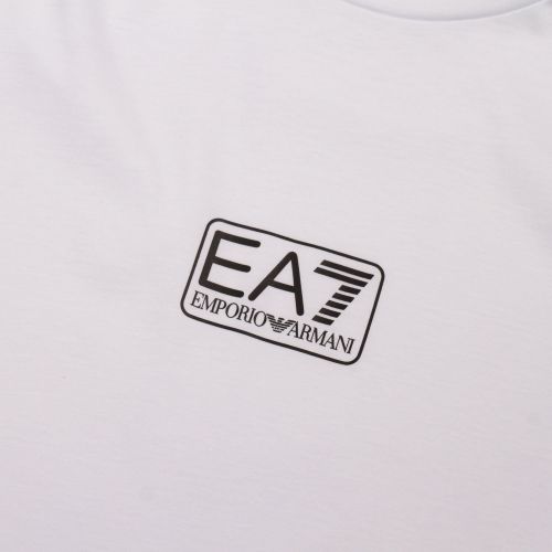 Mens White Central Box Logo S/s T Shirt 76170 by EA7 from Hurleys