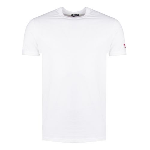 Mens White Maple Arm S/s T Shirt 31570 by Dsquared2 from Hurleys