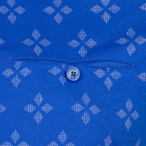 Mens Blue Fella Geo S/s Polo Shirt 72102 by Ted Baker from Hurleys