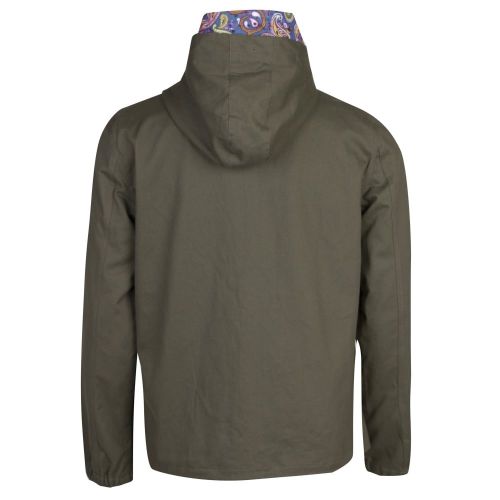 Mens Khaki Hooded Zip up Jacket 26223 by Pretty Green from Hurleys
