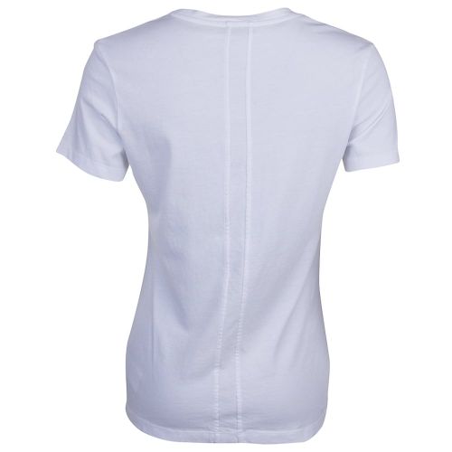 Womens White Shrunken True Icon S/s T Shirt 10242 by Calvin Klein from Hurleys