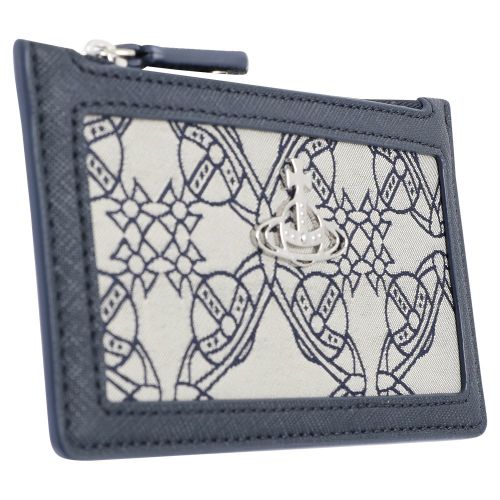 Womens Blue Jacquard Orborama Credit Card Holder 106769 by Vivienne Westwood from Hurleys