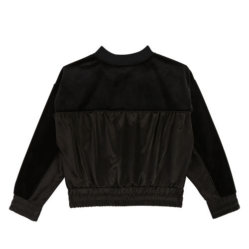 Girls Black Velvet Sweat Jacket 45379 by DKNY from Hurleys