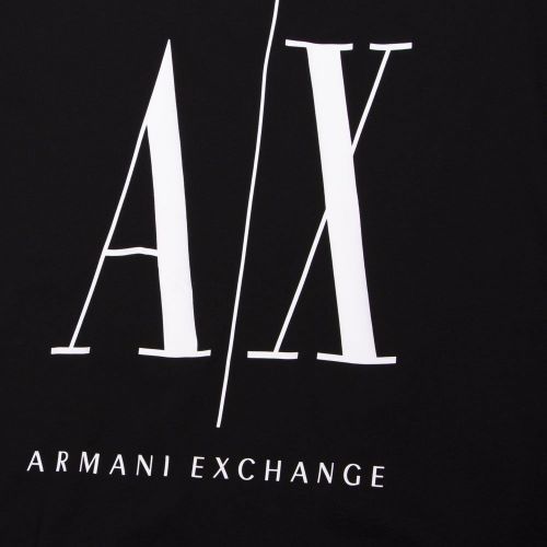 Womens Black Large Icon S/s T Shirt 96293 by Armani Exchange from Hurleys
