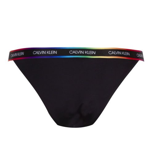 Womens Black Rainbow Trim Bikini Pants 87162 by Calvin Klein from Hurleys