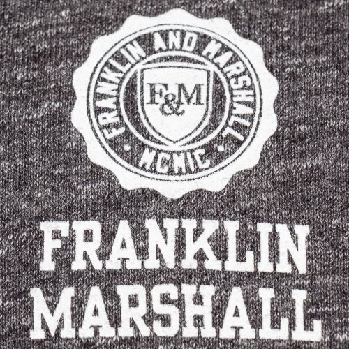 Mens Smoke Melange Small Logo Hooded Sweat Top 66169 by Franklin + Marshall from Hurleys