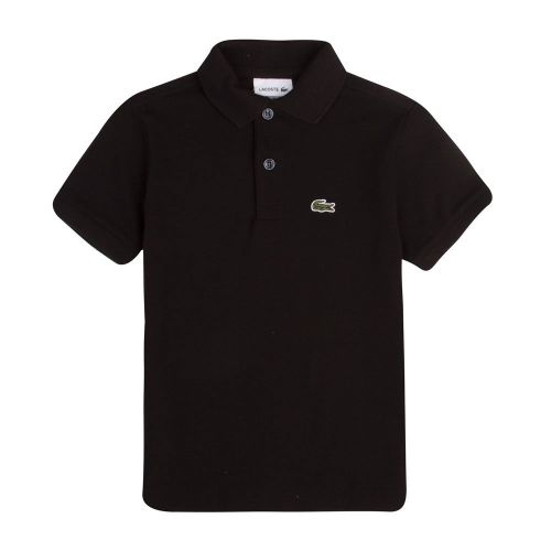 Boys Black Classic Pique S/s Polo Shirt 87458 by Lacoste from Hurleys