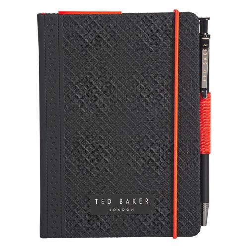 Mens Black A6 Geo Notebook & Pen Set 78466 by Ted Baker from Hurleys