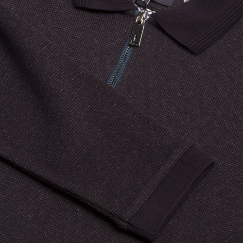 Mens Navy Caoco Half Zip L/s Polo Shirt 29318 by Ted Baker from Hurleys