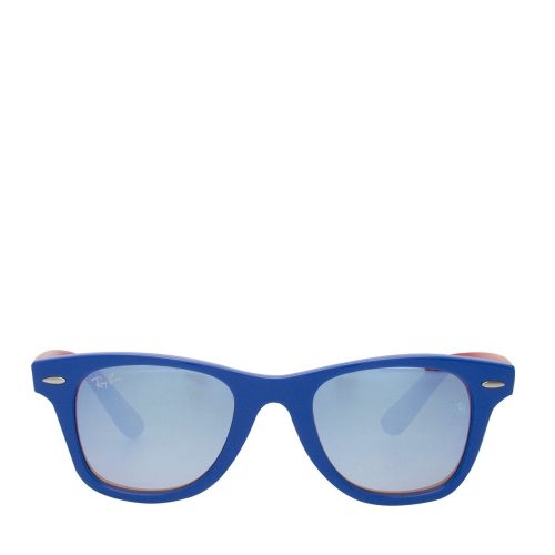 Junior Blue/Red RJ9066S Wayfarer Sunglasses 73346 by Ray-Ban from Hurleys